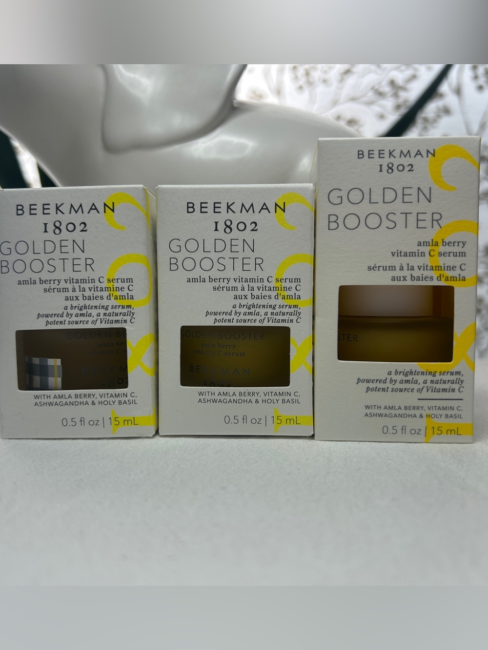 NWT Beekman 1802 3-Piece Golden Booster Vitamin C Serum Bundle